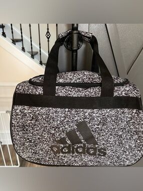 Adidas black and white gym bag used but great condition, no flaws